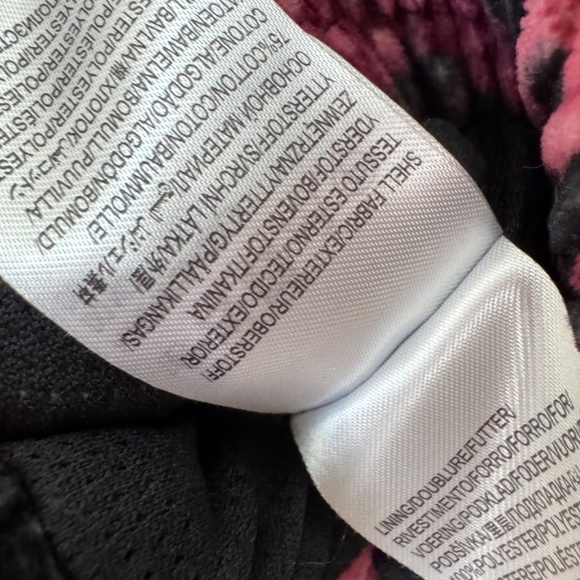 FARM RIO Black Tropical Magic Plush Velvet Bomber Jacket Back Pink S - Picture 9 of 11